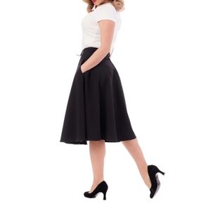Black circle skirt
